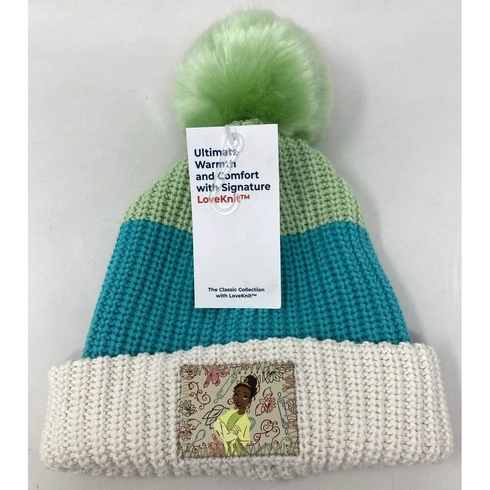 Disney X Love Your Melon Tiana Princess and the Frog Beanie Youth Teen‎ Size NWT